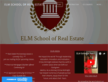 Tablet Screenshot of elmschoolofrealestate.info